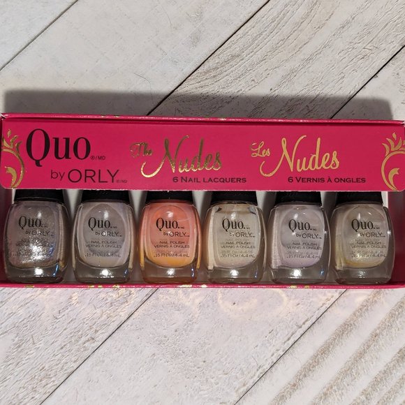 QUO Mini Nail Polish Set (nude tones) - Picture 1 of 2